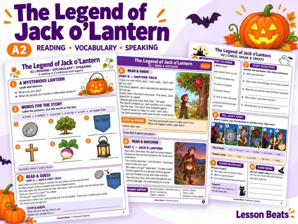 The Legend of Jack o’Lantern — Halloween Reading A2
