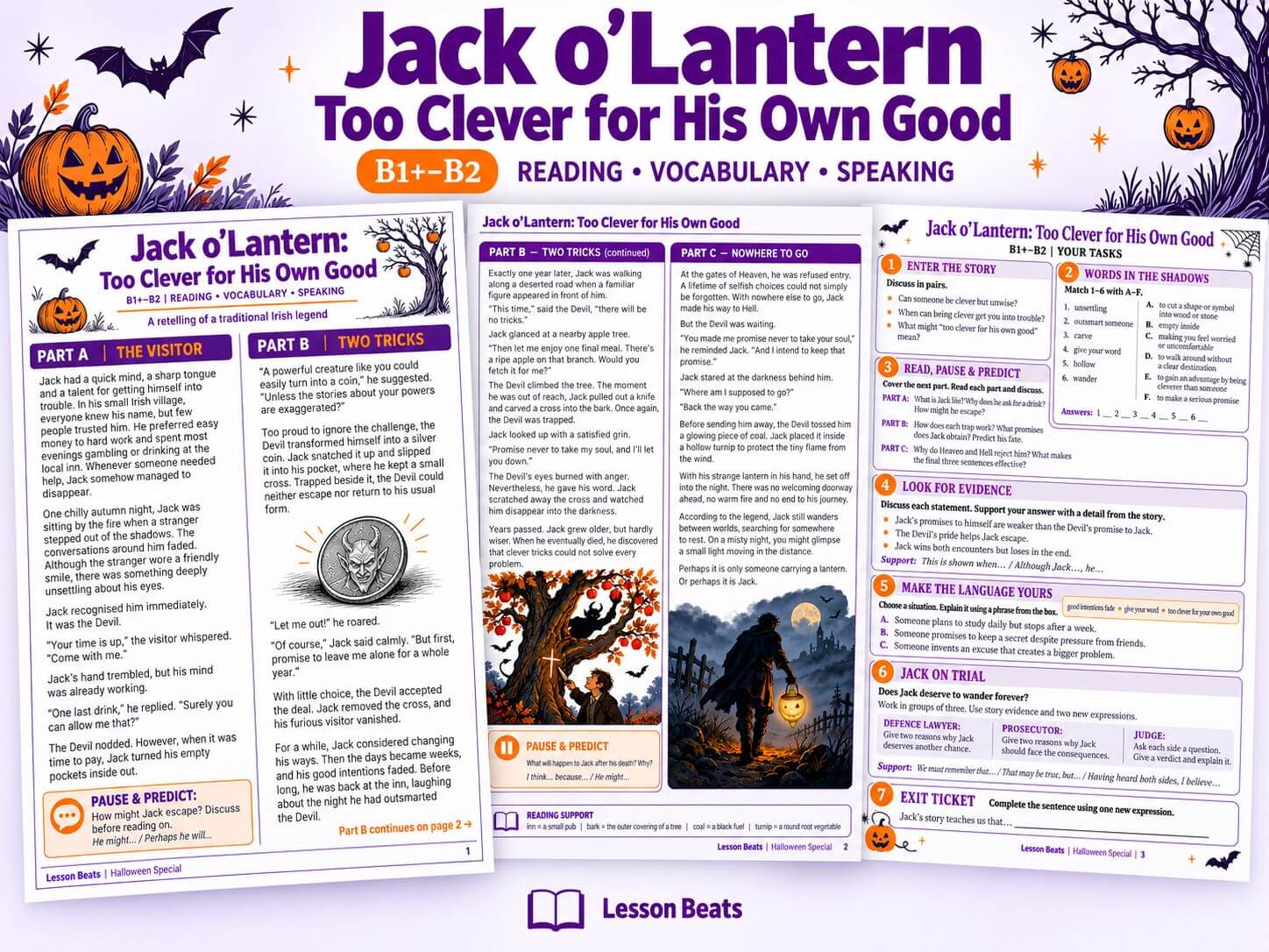 Jack o’Lantern: Too Clever for His Own Good — Halloween Reading B1+/B2
