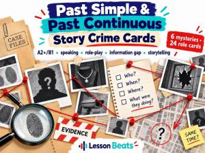 Past Simple i Past Continuous – zagadki kryminalne na lekcji angielskiego