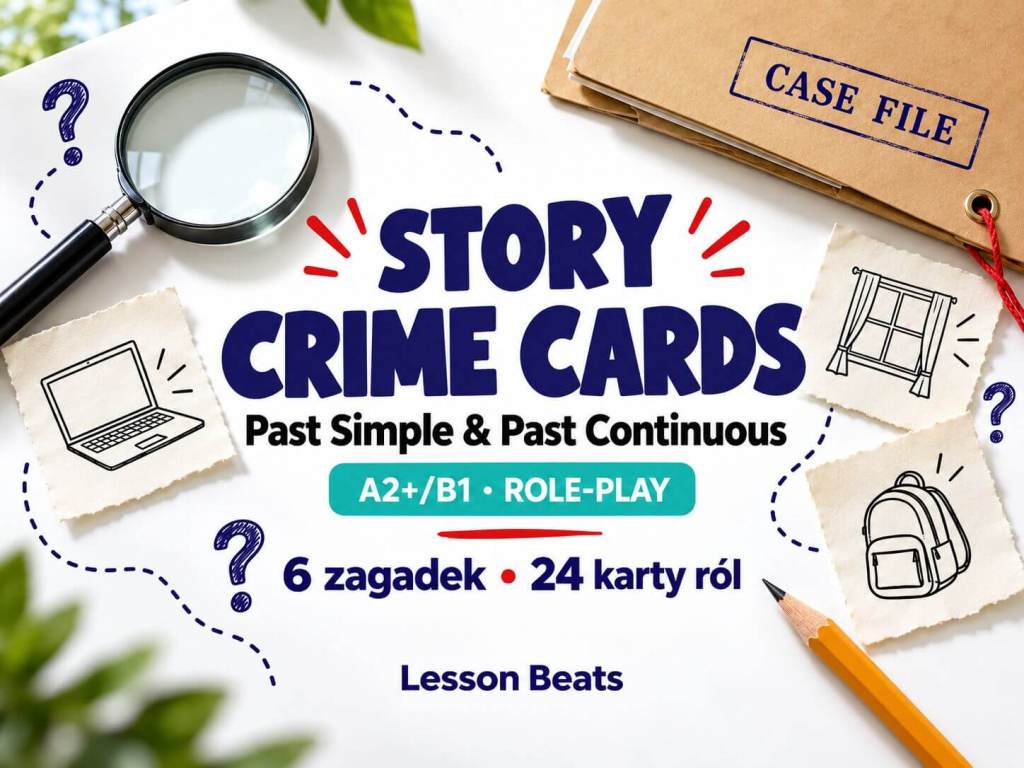 Story Crime Cards – Past Simple & Past Continuous&nbsp;🛒